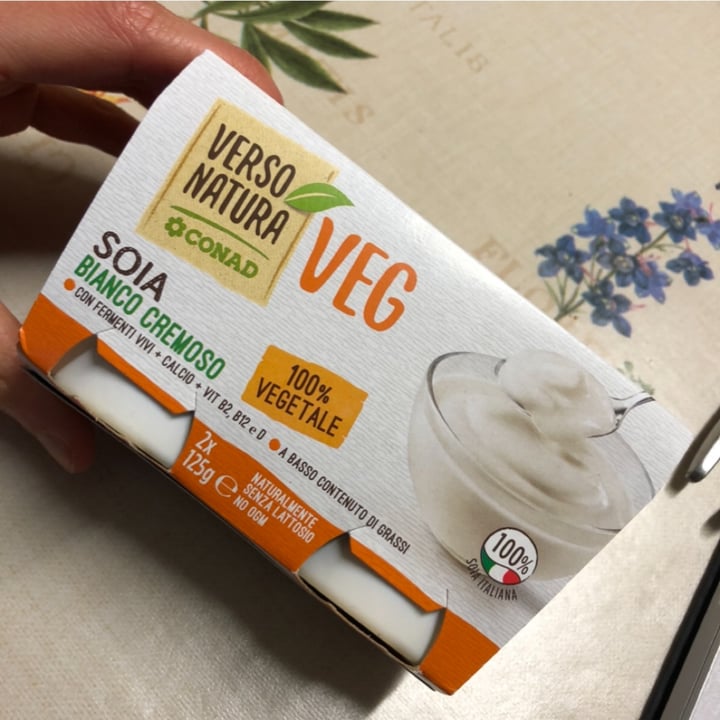 photo of Verso Natura Conad Veg Yogurt di soia Con Zucchero Aggiunto shared by @frappa on  19 Jan 2023 - review