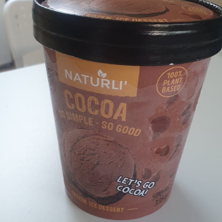 photo of Naturli' Cocoa Frozen Ice Dessert shared by @klarawoodson on  03 Aug 2023 - review