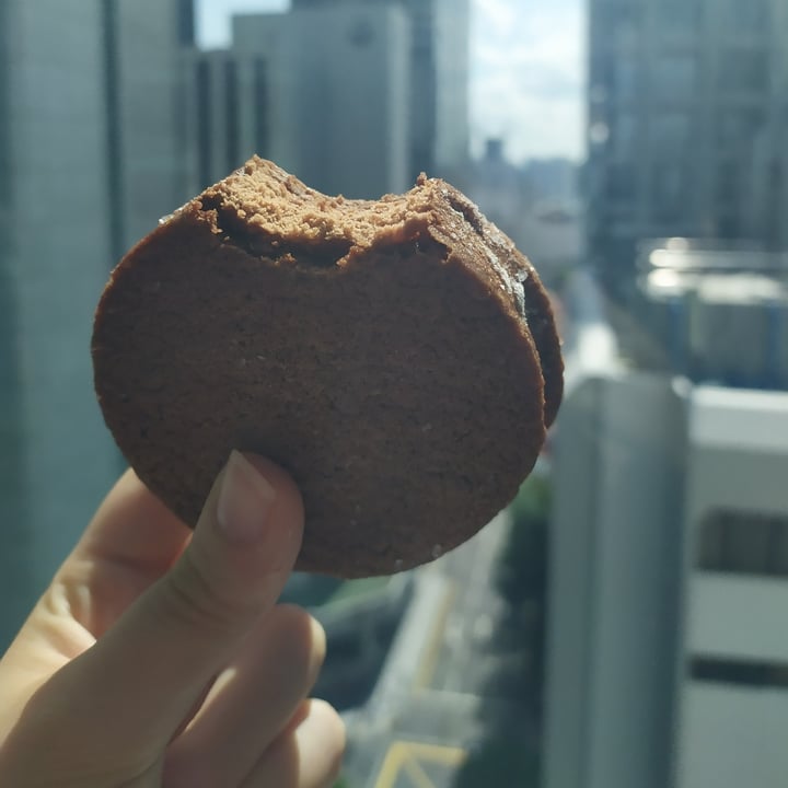 photo of The Pat and Stick Homemade Co. Oat Milk Double Chocolate ice cream sandwich shared by @fannyv on  17 Jun 2023 - review
