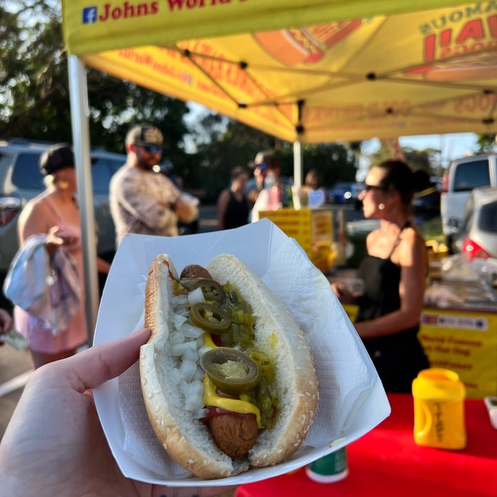photo of Johns World Famous Hawaii Hot Dogs LLC Vegan Hotdog shared by @carrieannburns on  27 Feb 2023 - review