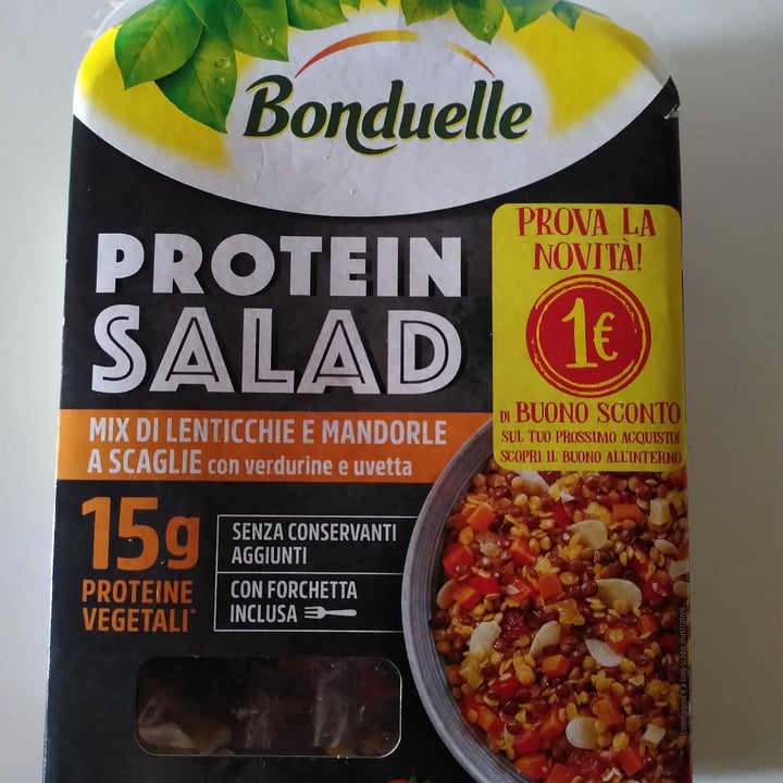 photo of Bonduelle Protein salad mix di lenticchie e mandorle a scaglie shared by @walkabout-veg on  16 Jul 2023 - review