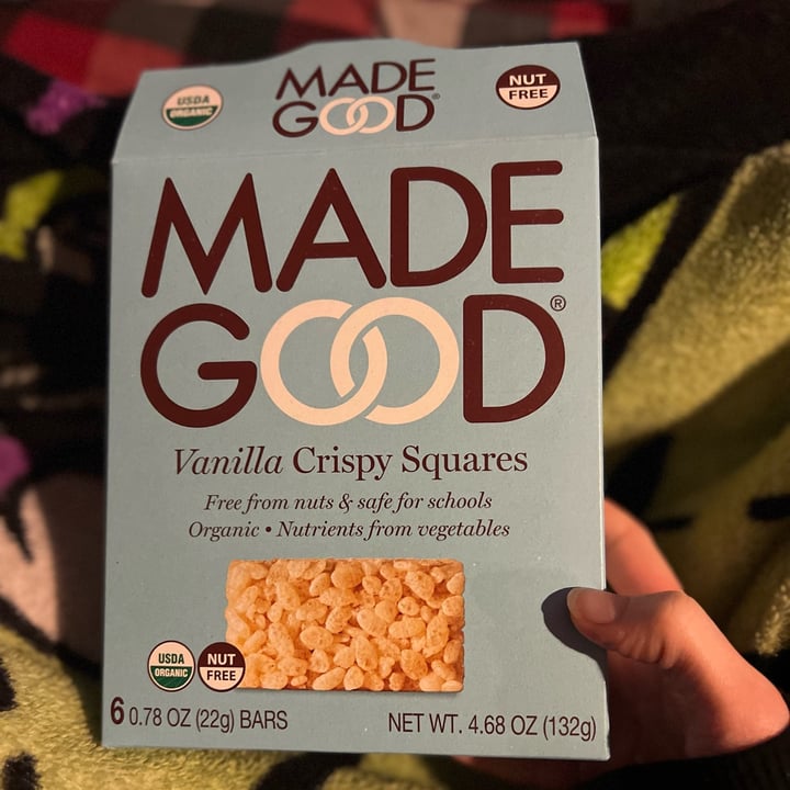 photo of Made Good Vanilla Crispy Squares shared by @ksvegan17 on  28 Mar 2023 - review