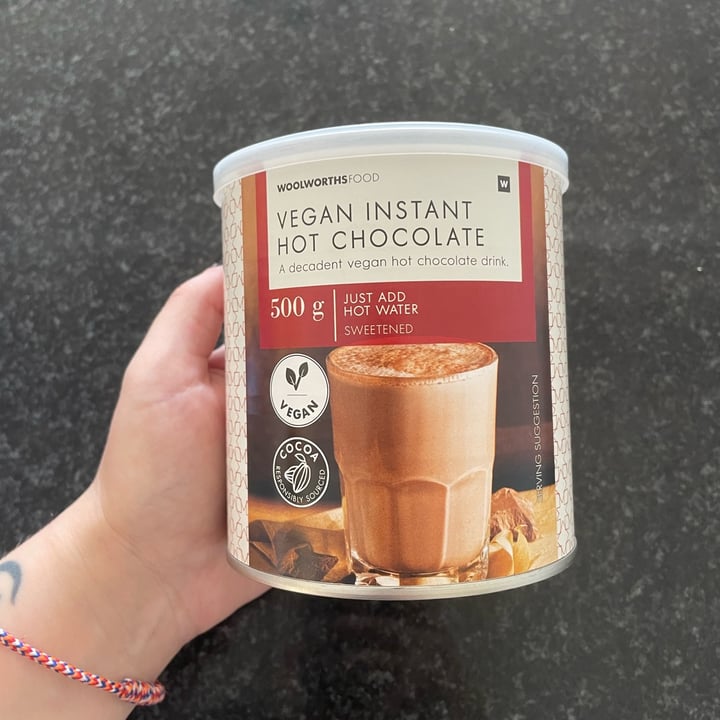 photo of Woolworths Food Vegan Instant Hot Chocolate Can shared by @caittyler on  19 Mar 2023 - review