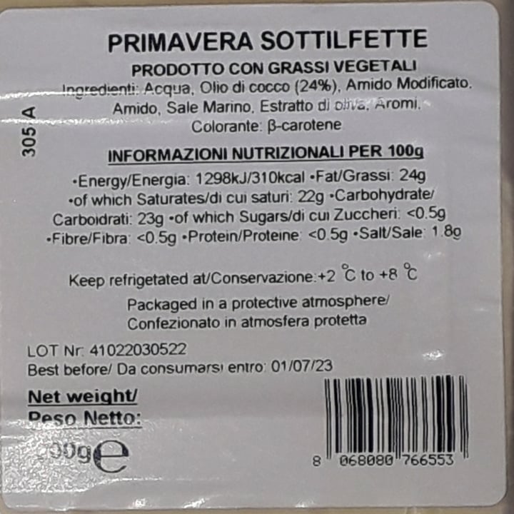 photo of Ivegan Primavera Sottilfette shared by @nina-veg on  13 Mar 2023 - review