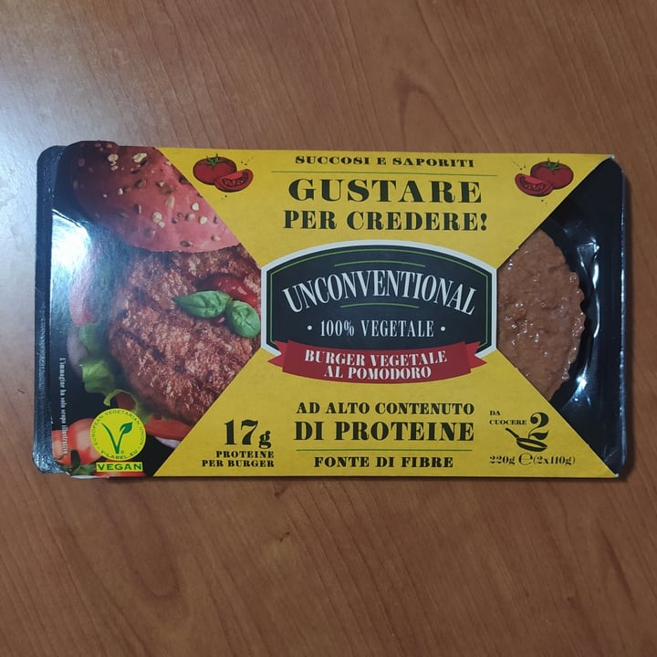 photo of Unconventional Burger Vegetale Al Pomodoro - Tomato Burger shared by @laetitiainveg on  14 Jun 2023 - review