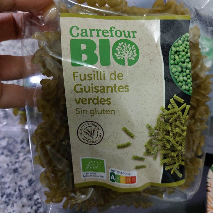 photo of Carrefour Bio fideos De Guisantes Verdes shared by @belulig on  09 Aug 2023 - review