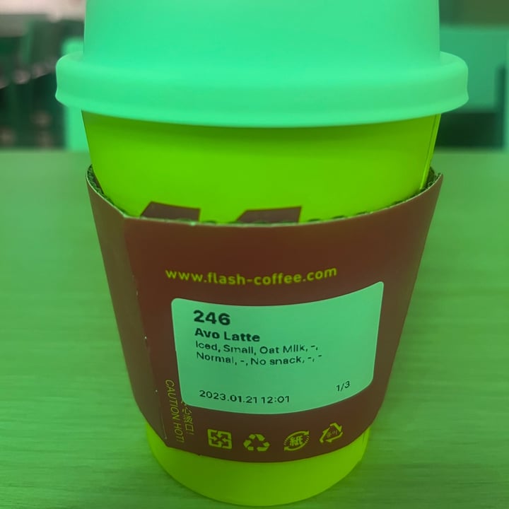 photo of Flash Coffee Avo Latte shared by @shanicetan on  21 Jan 2023 - review