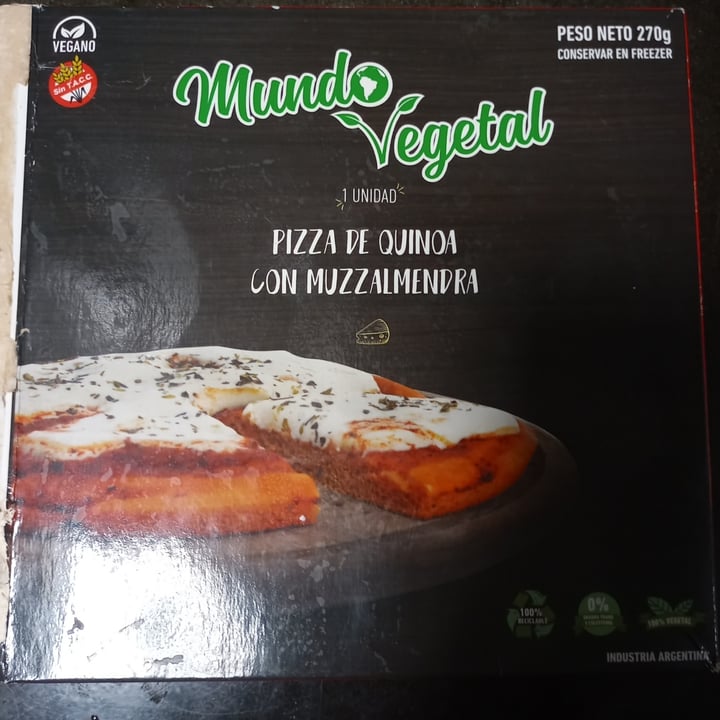 photo of Mundo Vegetal Pizza Congelada shared by @pensamientopodrido on  28 Mar 2023 - review