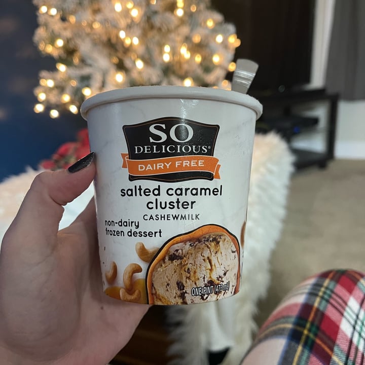 photo of So Delicious Dairy Free Salted Carmel cluster cashew milk shared by @itsbrittany on  21 Dec 2022 - review