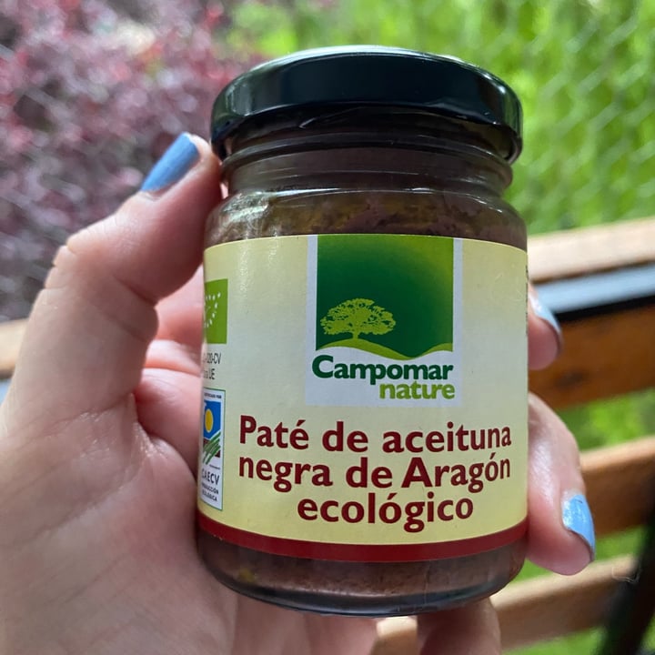 photo of Campomar Nature Paté de aceitunas negras de Aragon shared by @gateravegana on  30 May 2023 - review
