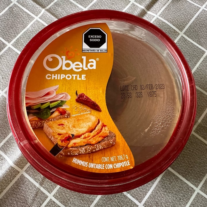 photo of Obela Hummus Chipotle shared by @berryveganplanet on  02 Jan 2023 - review