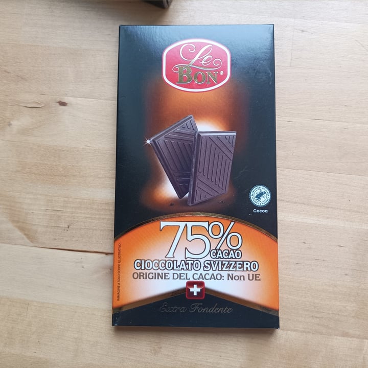 photo of Le bon Cioccolato fondente 75% shared by @mariato on  31 Jan 2023 - review