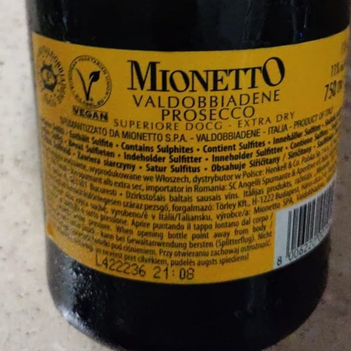 photo of Mionetto prosecco Mionetto prosecco valdobbiadene shared by @floyellow on  30 Jan 2023 - review