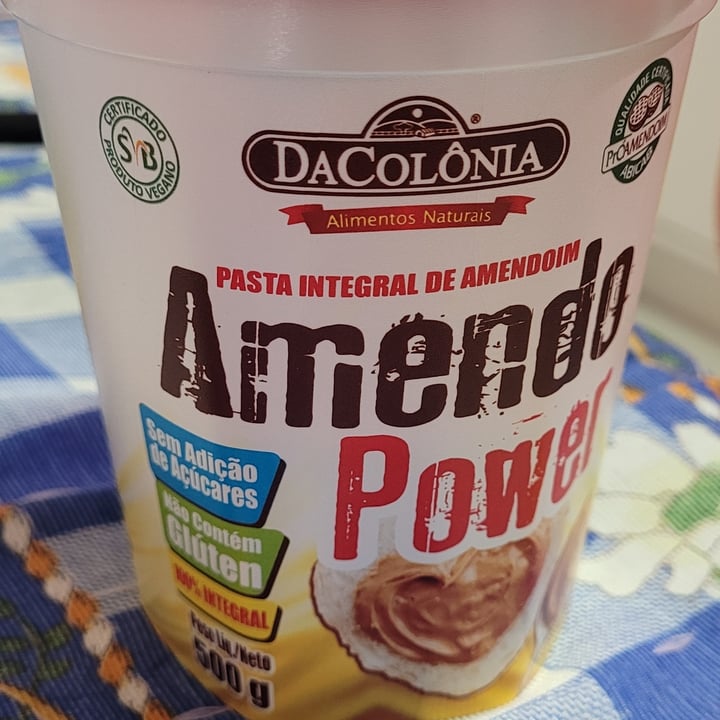 photo of DaColônia Amendo Power pasta de amendoim shared by @mileneflores on  04 Jul 2023 - review