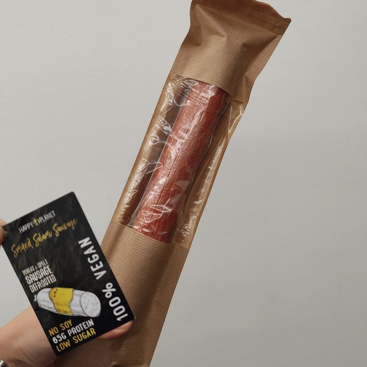 photo of Happy V Planet Vegan Hardwood Smoked Salami shared by @tastyveg on  20 Jan 2023 - review