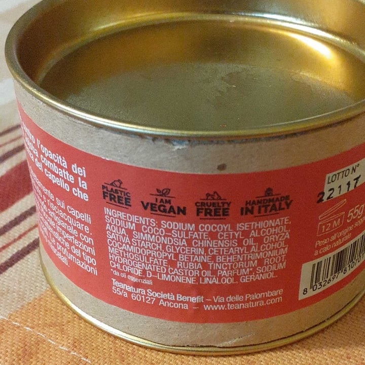 photo of Tea Natura Spargi Luce-Shampoo Solido Capelli Trattati shared by @cats-01 on  10 Aug 2023 - review