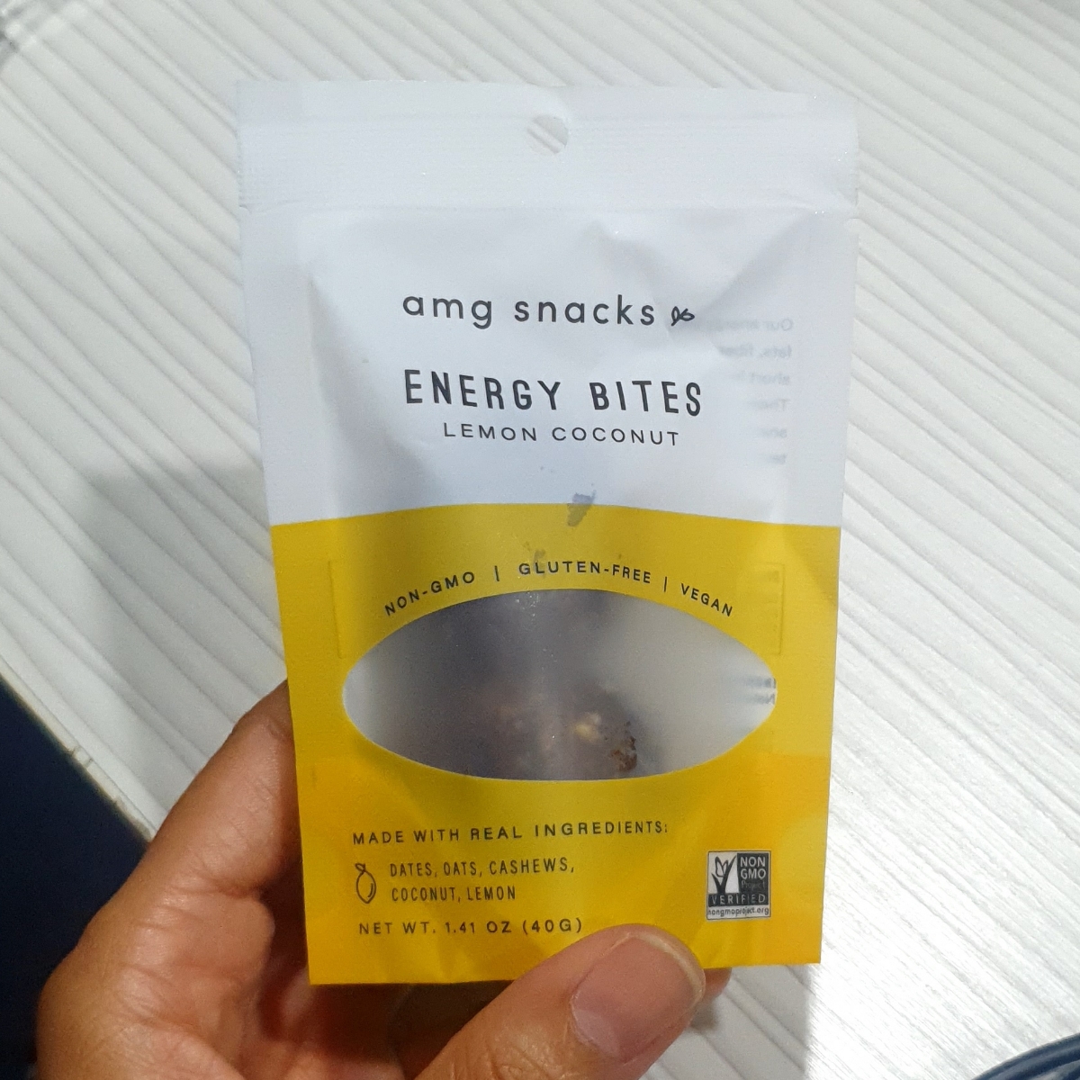 Energy Bites Lemon Coconut from AMG Snacks - Vegan Product Reviews ...