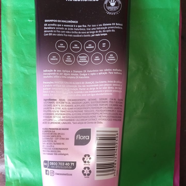 photo of ox hialuronico shampoo shared by @ddm on  26 May 2023 - review
