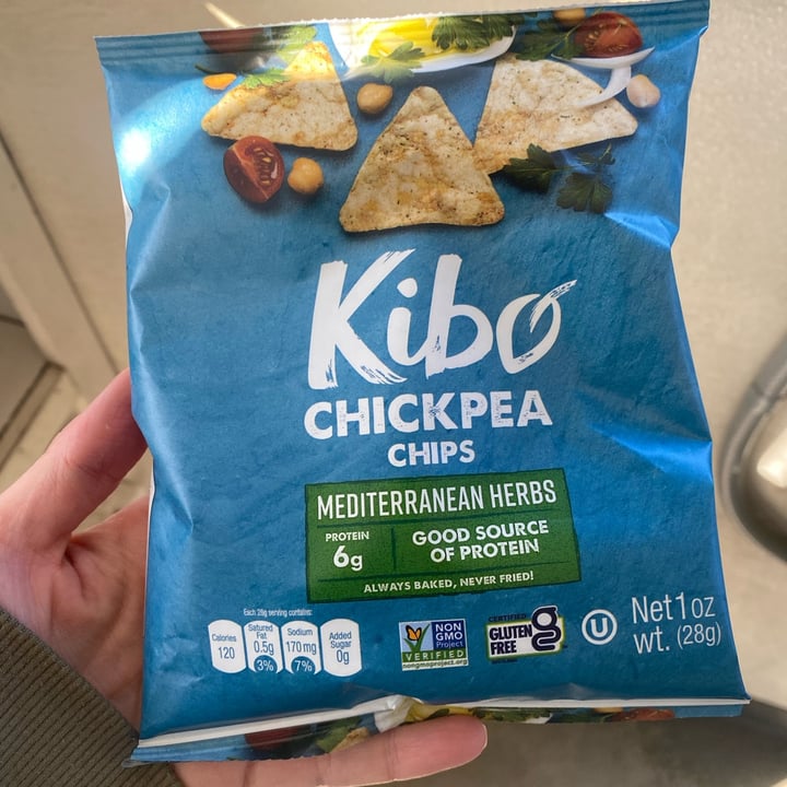 photo of Kibo Mediterranean Herb Chickpea Chips shared by @catniponly on  25 Feb 2023 - review