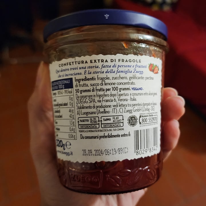 photo of Zuegg Marmellata di fragole shared by @andirabas on  29 Jan 2023 - review