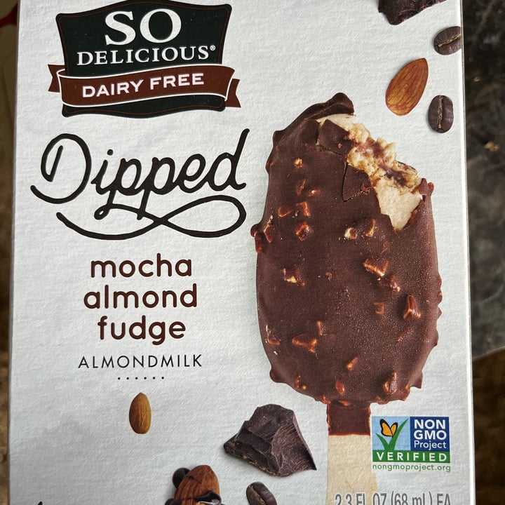 photo of So Delicious Dairy Free Dipped Mocha Almond Fudge Bar Almondmilk Frozen Dessert shared by @tatanka05 on  09 May 2023 - review