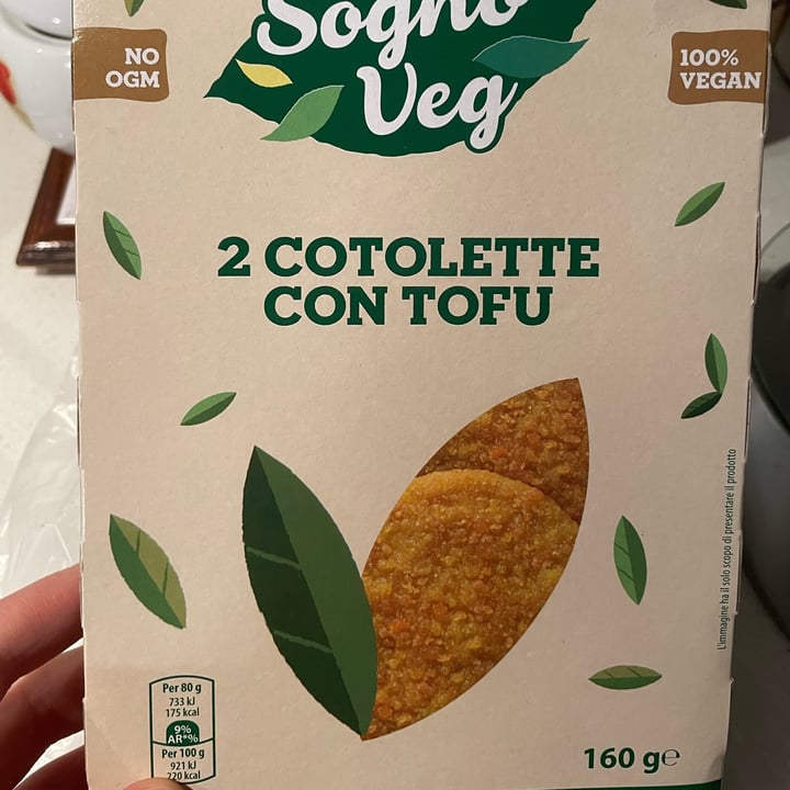photo of Sogno veg 2 Cotolette Con Tofu shared by @elibenedict on  02 May 2023 - review