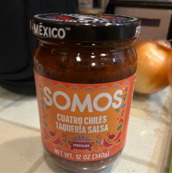 photo of SOMOS Cuatro Chiles taqueria salsa shared by @moustachedvegan on  03 Jun 2023 - review