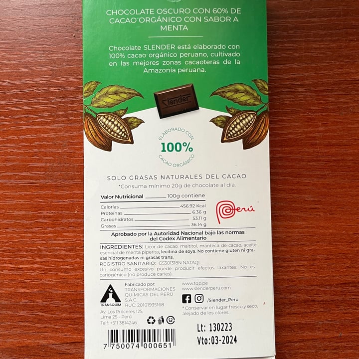 photo of slender Chocolate dark menta shared by @cosmicfrog on  13 Apr 2023 - review