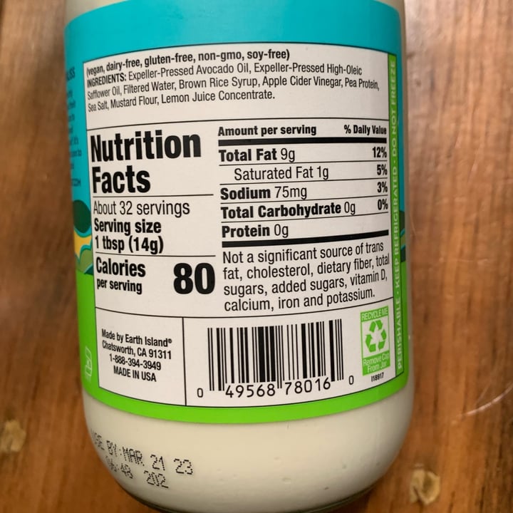 photo of Follow your Heart Avocado Oil Veganaise shared by @roserose on  06 Jan 2023 - review