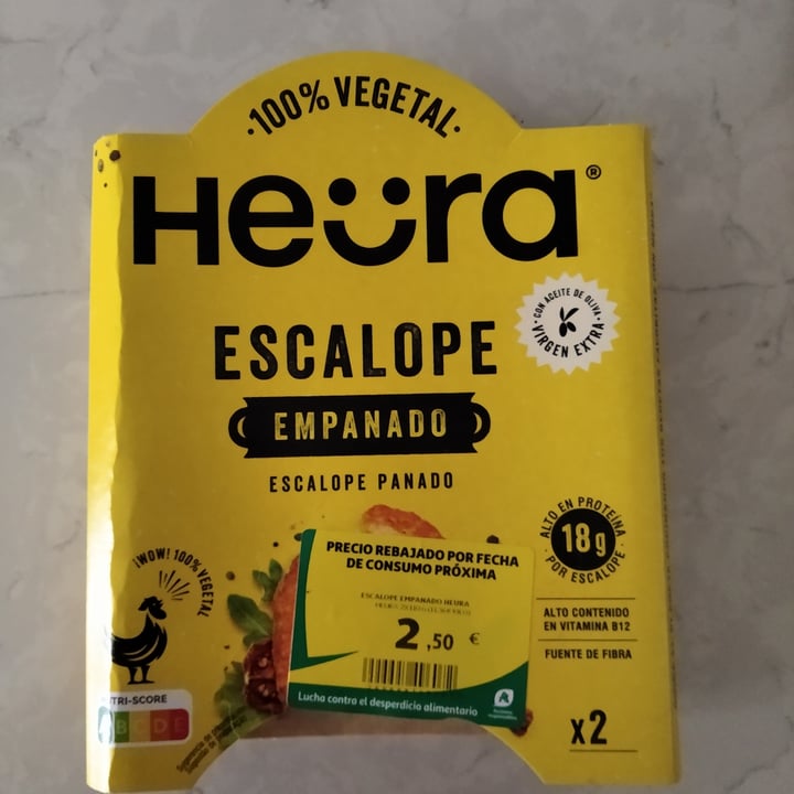 photo of Heura escalope shared by @juegodetomos on  18 Feb 2023 - review