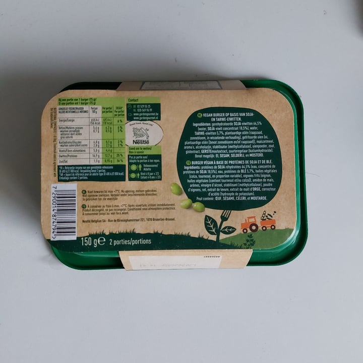 photo of Garden Gourmet Vegane burger shared by @elvanholland on  11 May 2023 - review