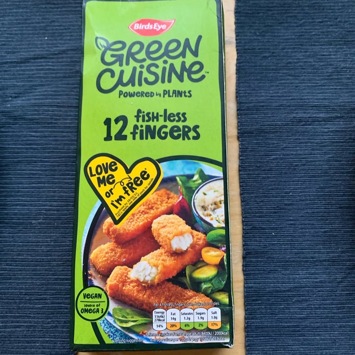 photo of Bird's Eye Green Cuisine Fishless fingers shared by @claudiascarabusci on  04 Jan 2023 - review