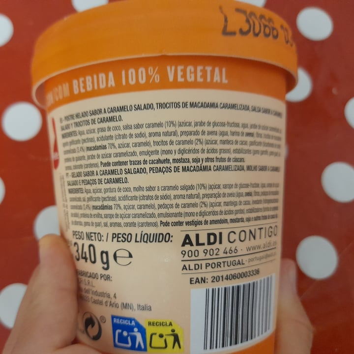 photo of ALDI Xeado De Caramelo Salgado shared by @irmandadeantispecist on  31 May 2023 - review