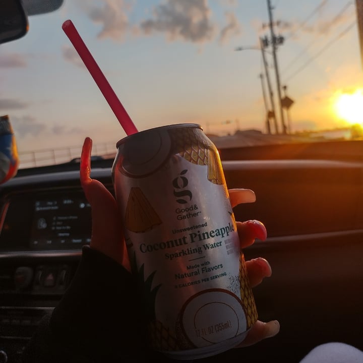 photo of Good & Gather Unsweetened Coconut Pineapple Sparkling Water shared by @alyssaa on  04 Aug 2023 - review