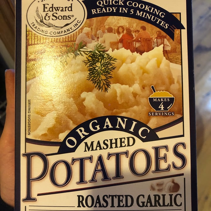 photo of Edward & Sons Organic Roasted Garlic Mashed Potatoes shared by @marinelovespigs on  19 Jan 2023 - review