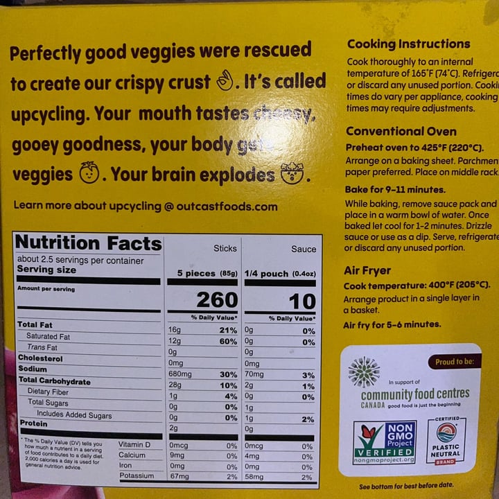 photo of Wholly veggie Mozzarella Style Sticks shared by @vegangma on  19 Mar 2023 - review