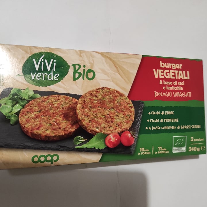 photo of Vivi Verde Coop burger vegetali A Base Di Ceci E Lenticchie shared by @norissa on  05 Jan 2023 - review
