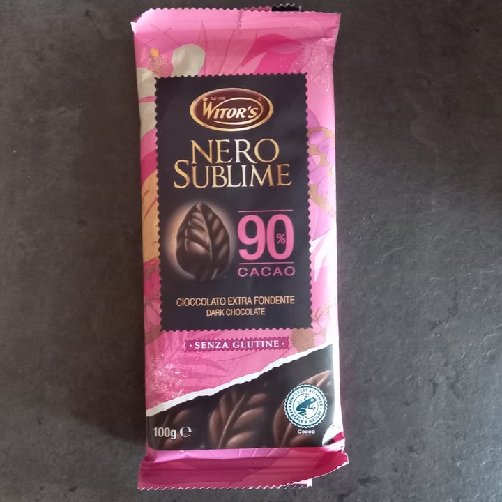 photo of Witor’s Cioccolato extra fondente 90% shared by @veghealty on  07 May 2023 - review