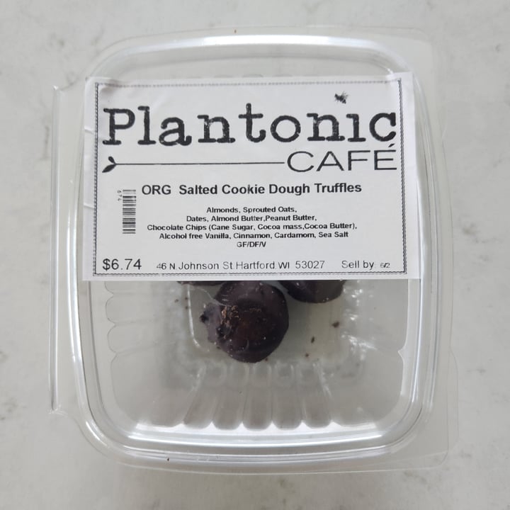 photo of Plantonic Cafe Salted Cookie Dough Truffles shared by @rosieb33 on  25 May 2023 - review