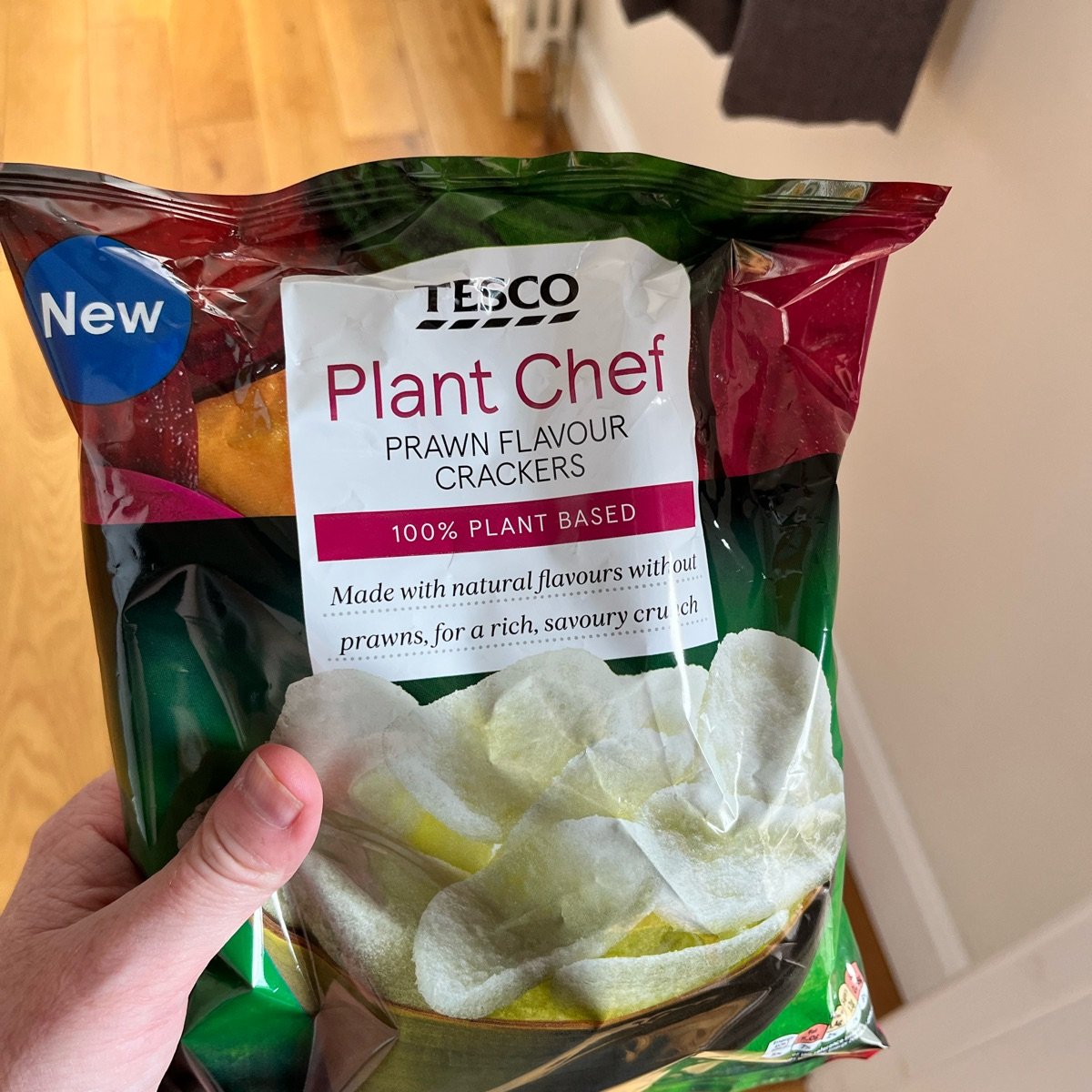 Tesco Plant Chef prawn flavour crackers Reviews abillion