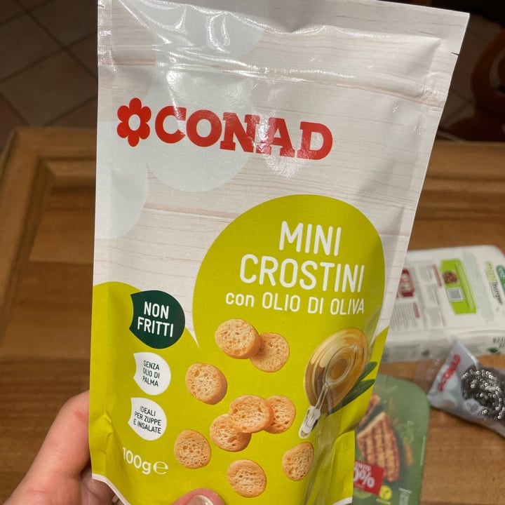 photo of Conad Mini crostini con olio di oliva shared by @elisatosi on  09 Jan 2023 - review