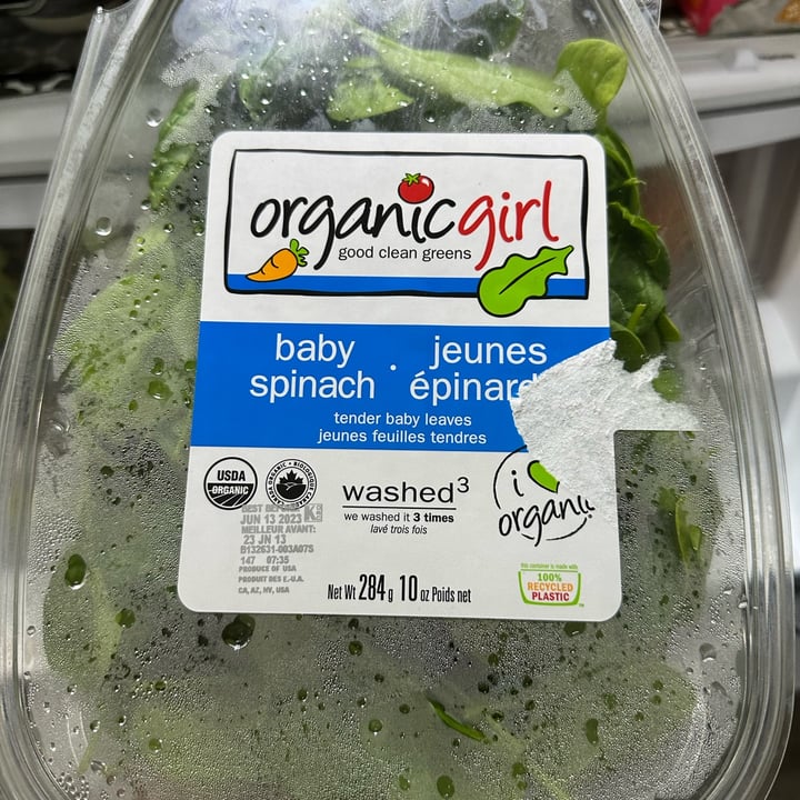 photo of Organic Girl Baby Spinach shared by @veganmika on  13 Jun 2023 - review