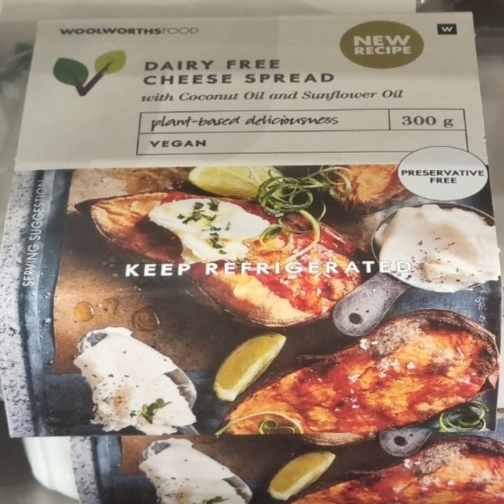 photo of Woolworths Food Dairy Free Cheese Spread shared by @karenhsu on  23 Jul 2023 - review