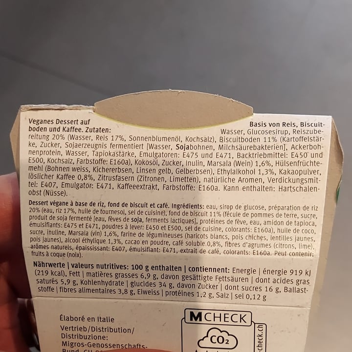 photo of Migros V-Love Tiramisu shared by @lucthelucky on  27 Jan 2023 - review