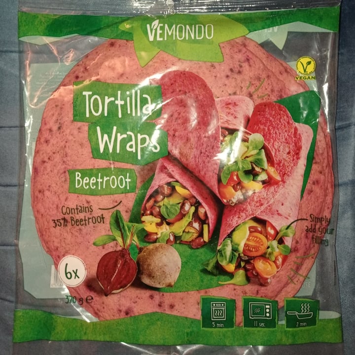photo of Vemondo Tortilla wraps beetroot shared by @piumy1983 on  17 Feb 2023 - review