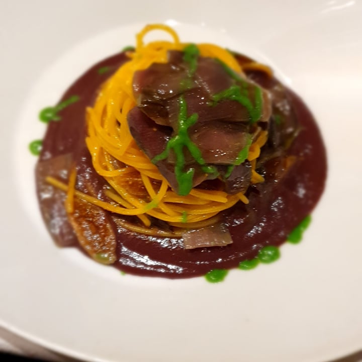 photo of Ristorante da Mario alla Fava spaghetti con crema di rapa rossa e fichi shared by @rapa on  24 Apr 2023 - review