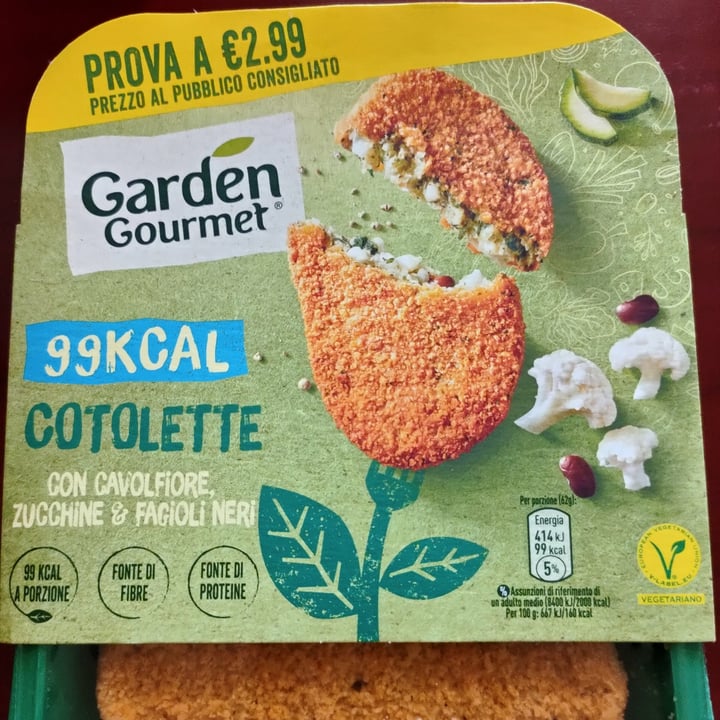 photo of Garden Gourmet cotolette Cavolfiore Zucchini E Fagioli Neri shared by @manuelita111 on  02 May 2023 - review