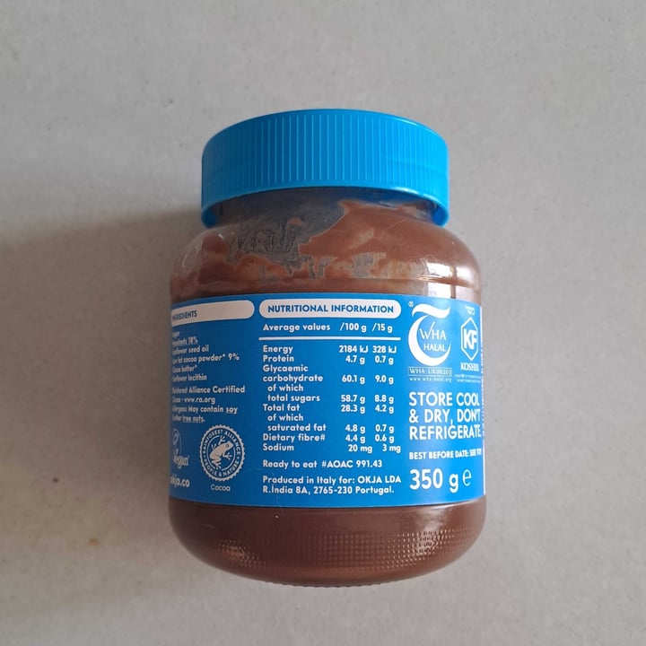 photo of okja Chocolate Hazelnut Spread shared by @michaelastasia on  23 Feb 2023 - review