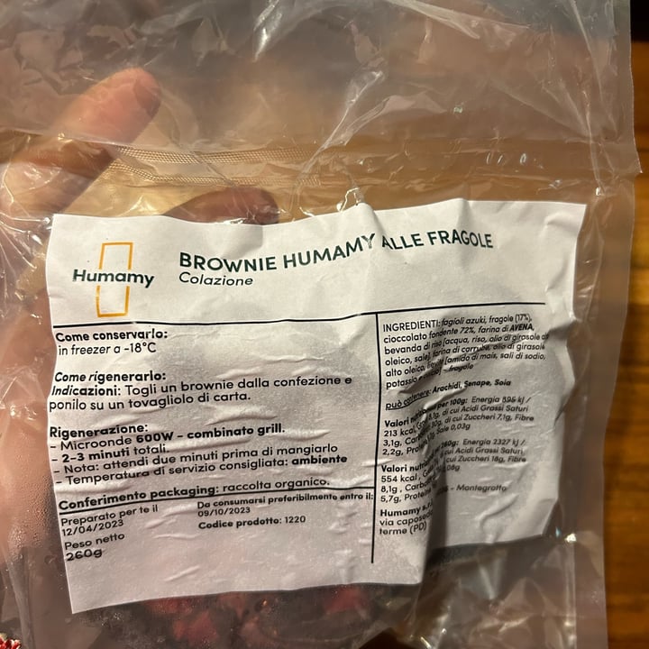 photo of Humamy Brownie Humamy alle fragole shared by @marghemf on  19 May 2023 - review