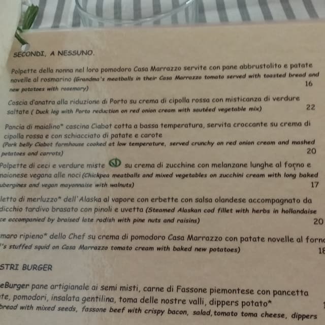 Photo of the dish “polpettine di ceci e verdure”